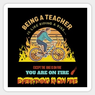 Being a Teacher is Easy Sticker